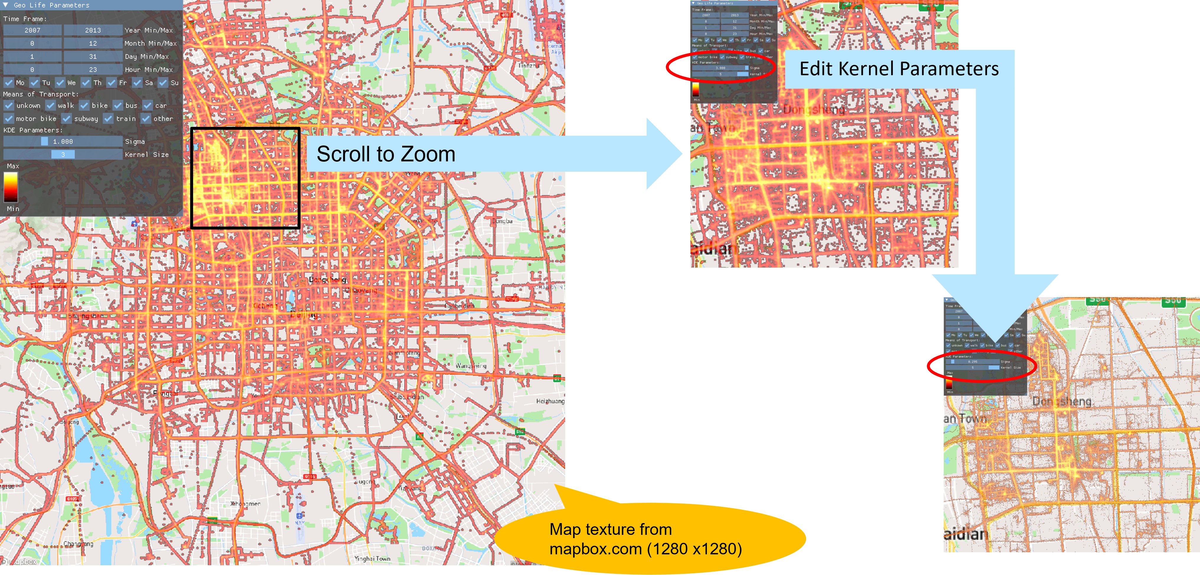 Realtime Visualisation Screenshots